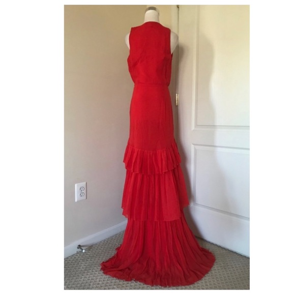 Roberto Cavalli Tiered Ruffle Gown - Picture 7 of 13